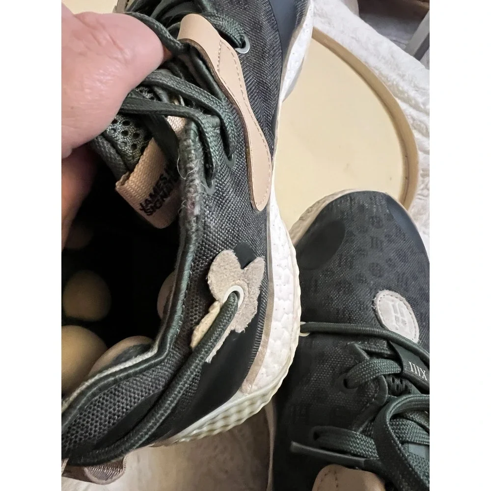 Adidas Harden Vol 6 Green Oxide Monogram Yellow Linen GW9032 Mens 10.5